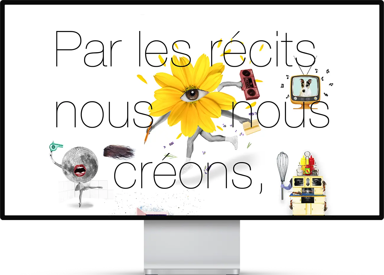 Mockup web du site de La Maison du Récit, association culturelle située à Lausanne.